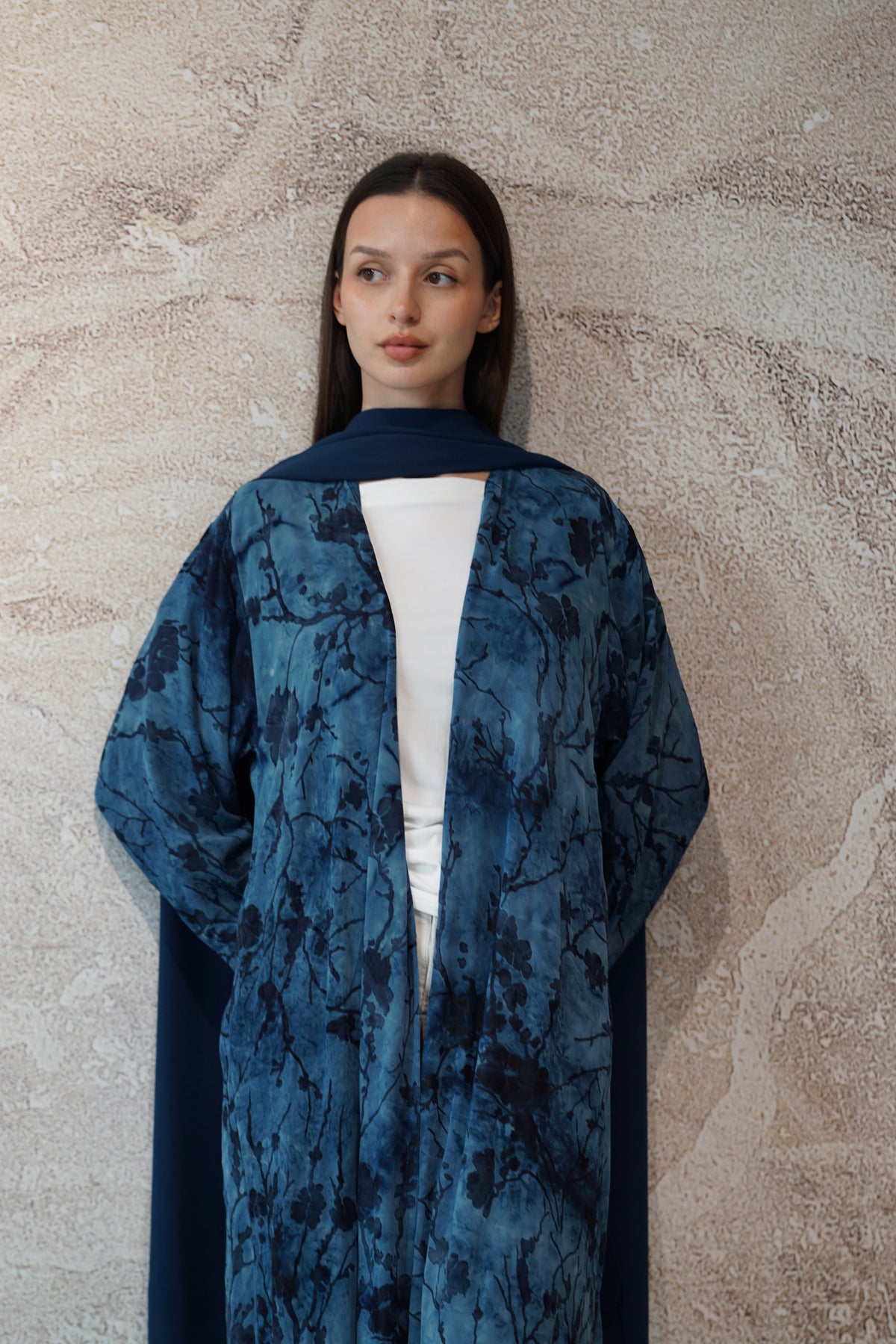 Ocean Bloom Abaya