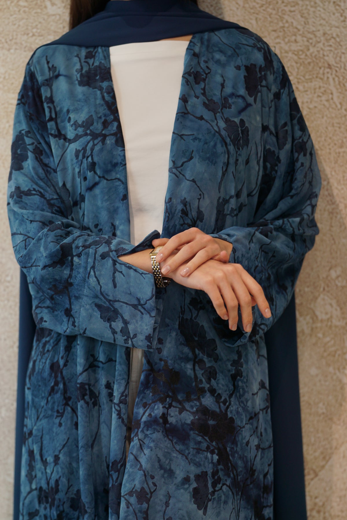 Ocean Bloom Abaya