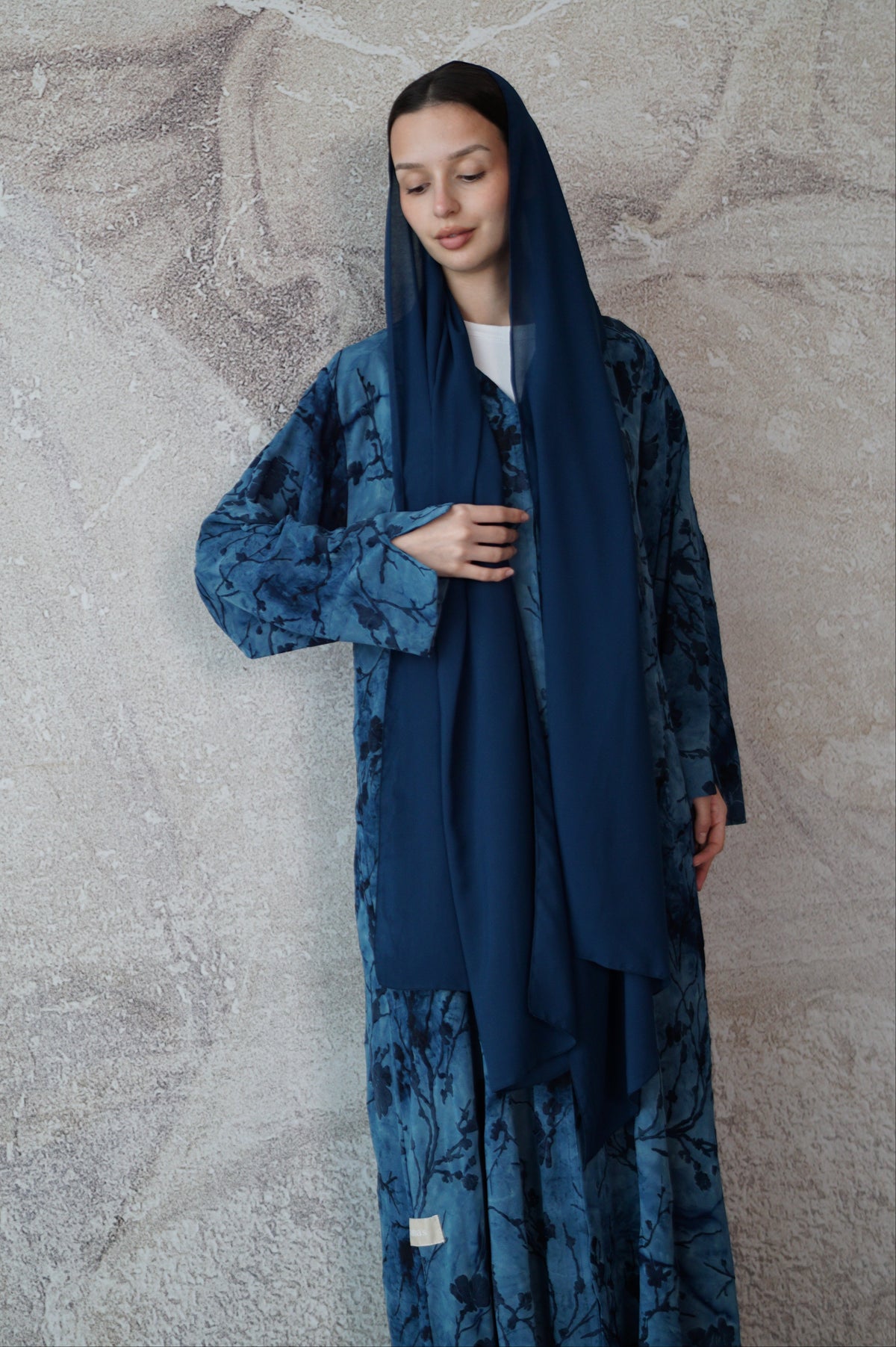 Ocean Bloom Abaya