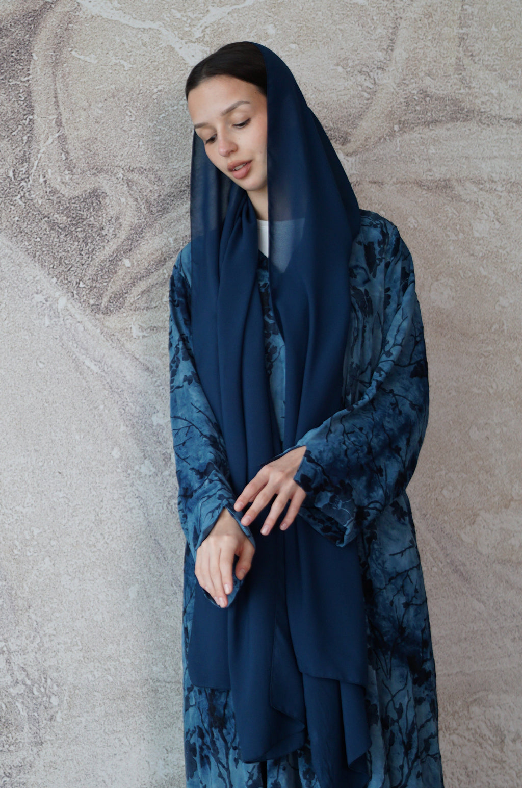 Ocean Bloom Abaya