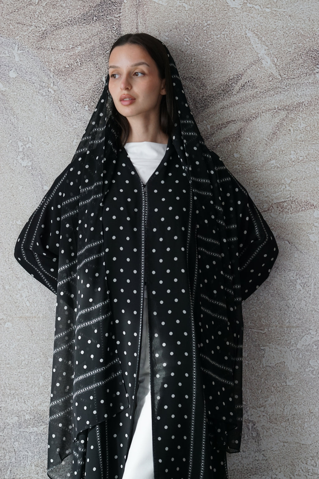 Noir Dot Abaya