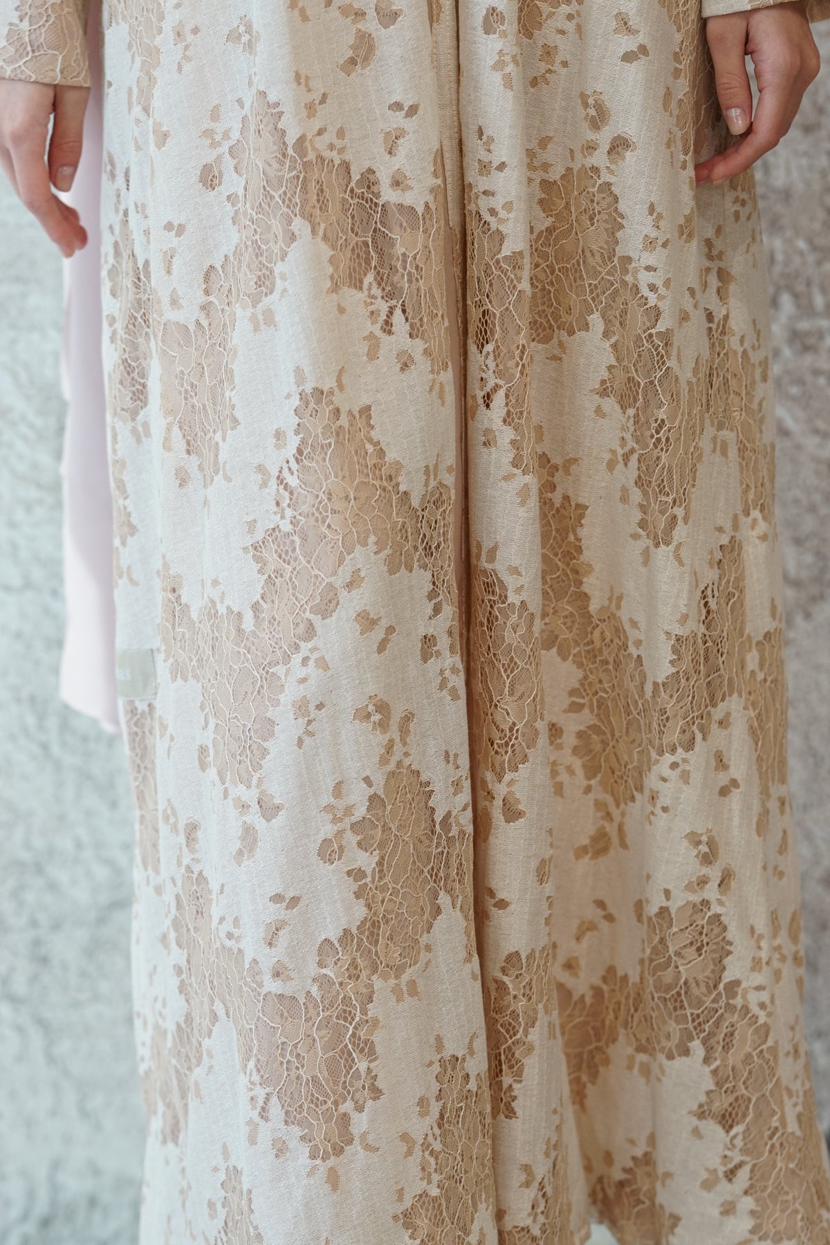 Ivory Sand Abaya