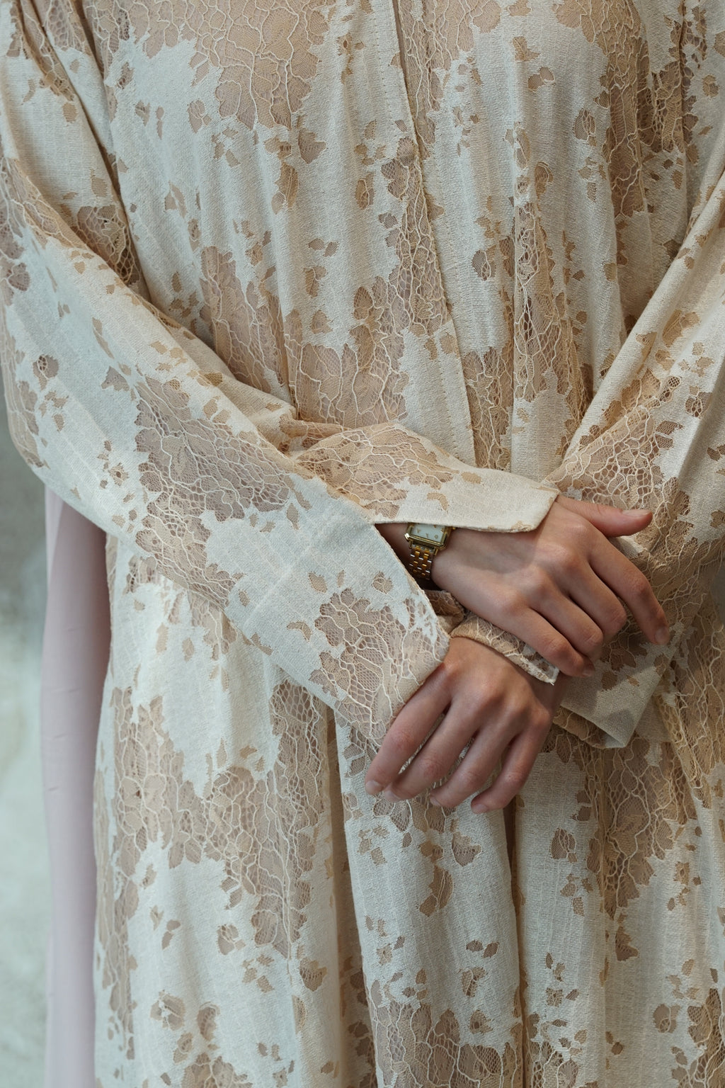 Ivory Sand Abaya
