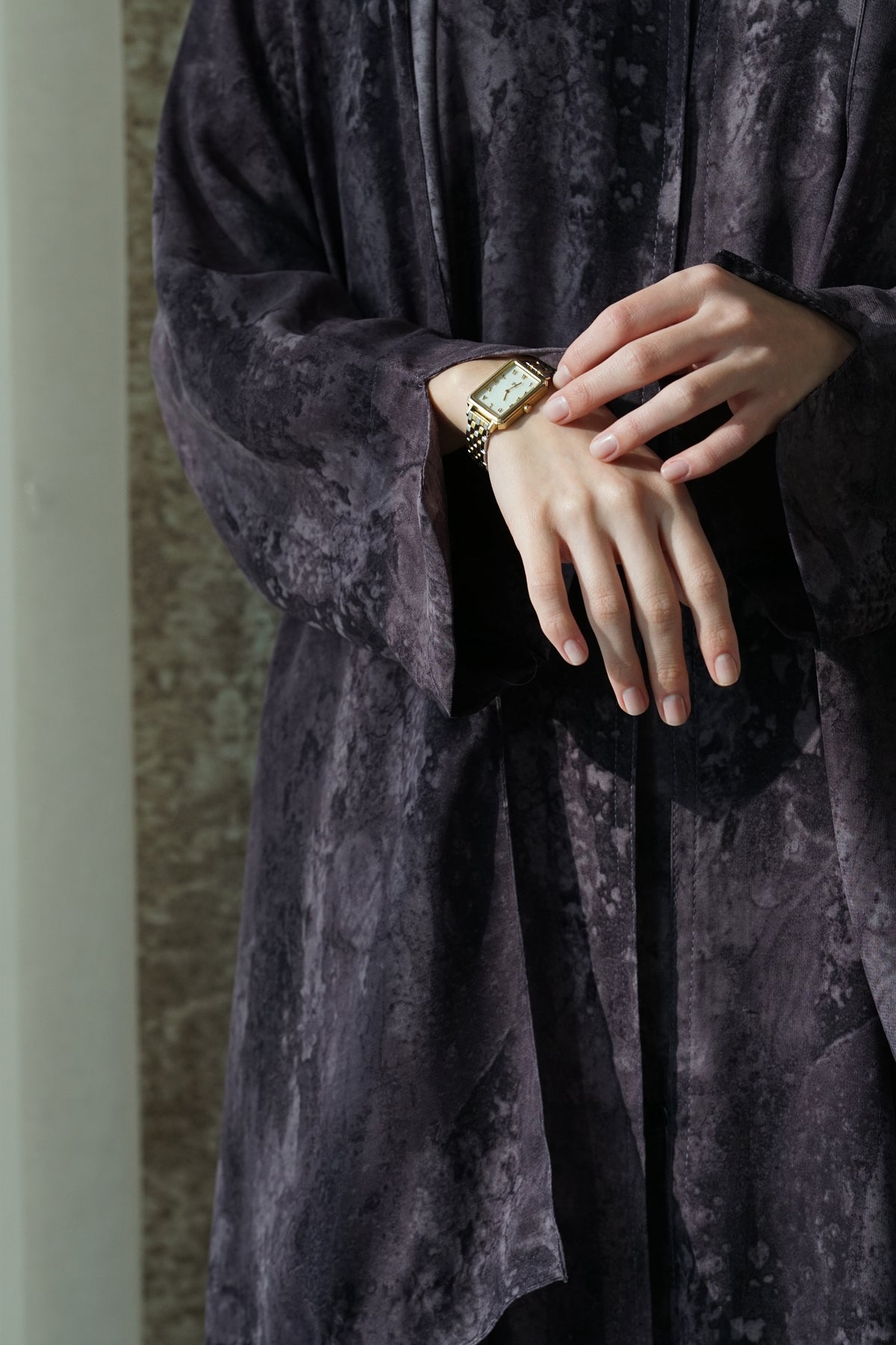 Plum Veil Abaya